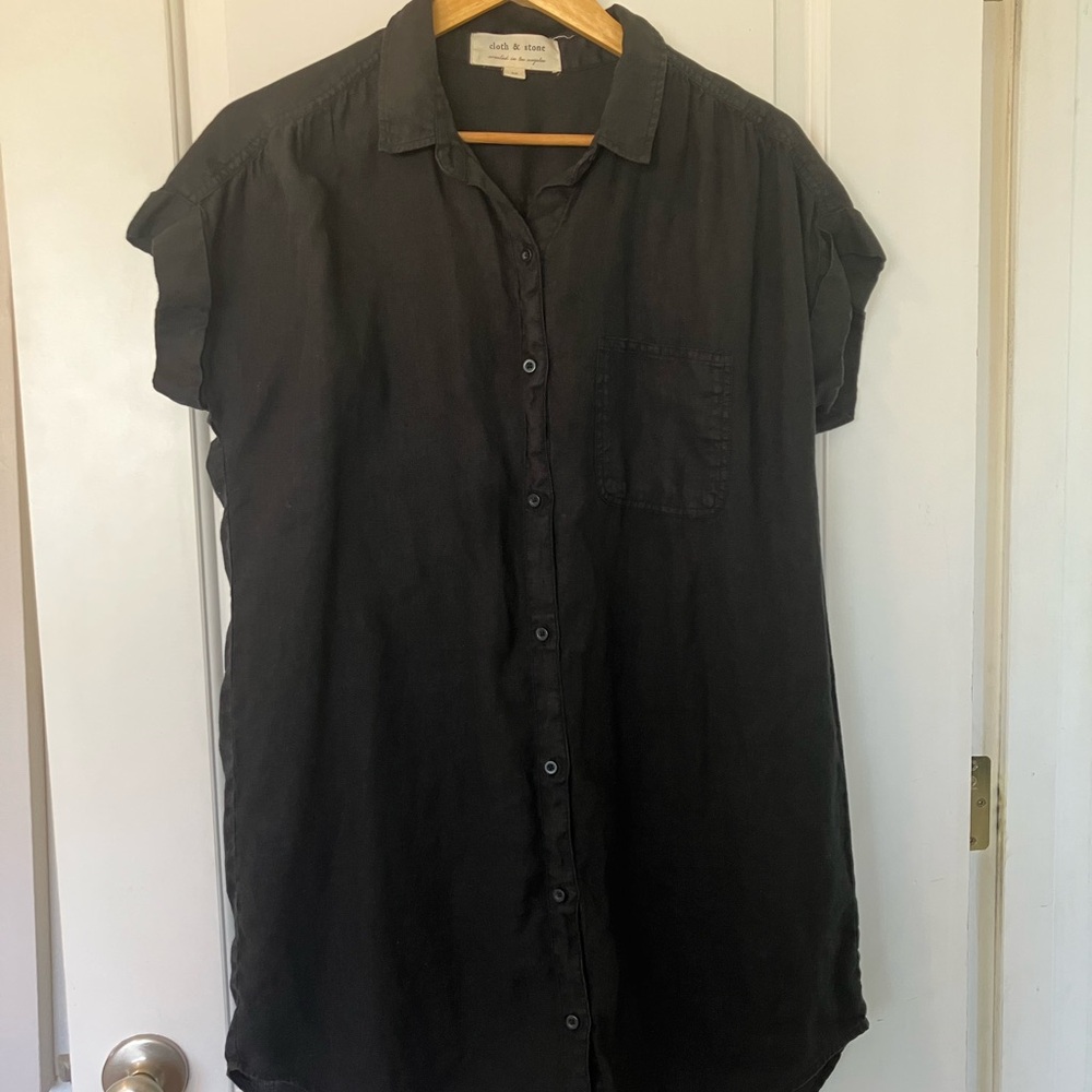 Cloth & Stone Linen Tunic Shirt